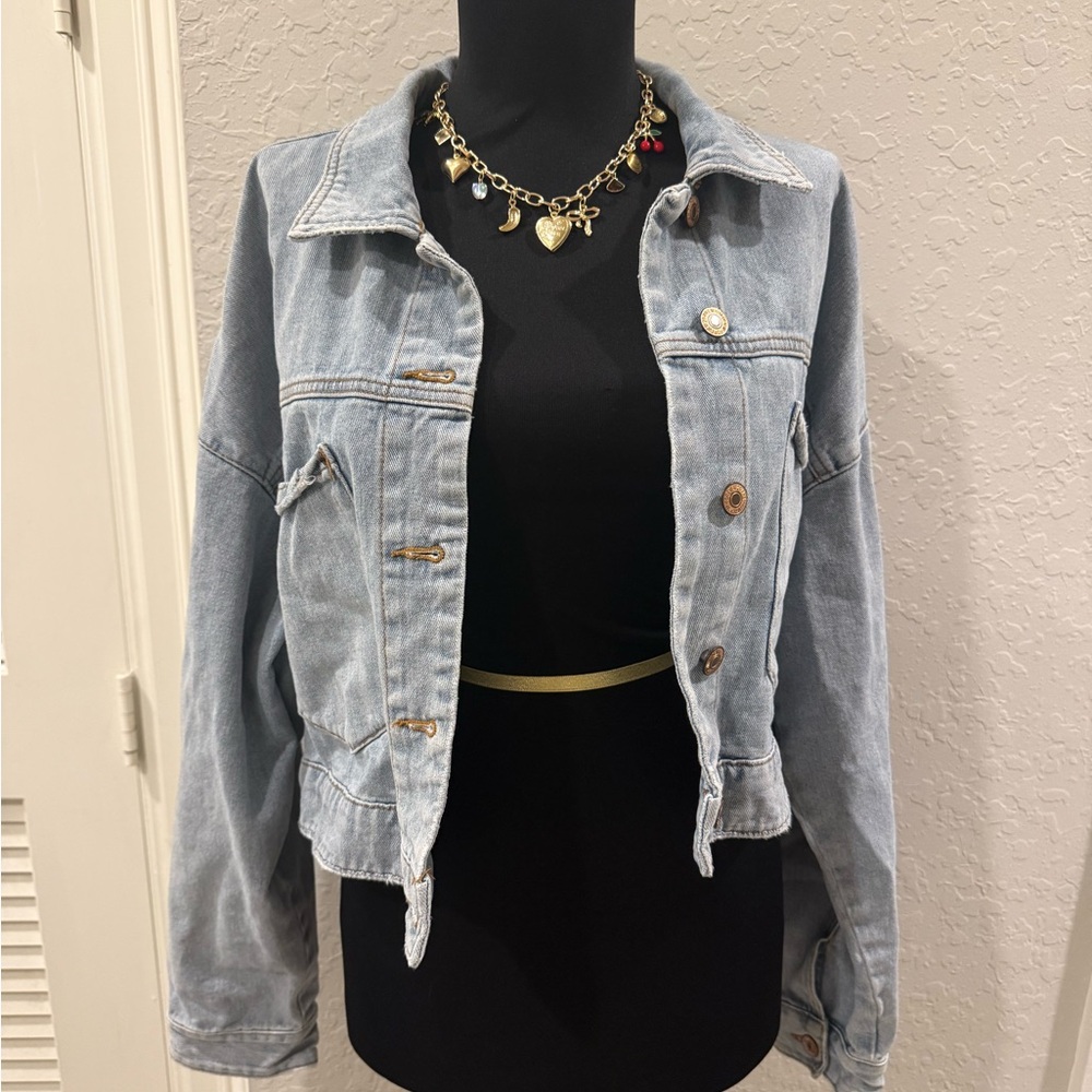 Forever 21 Classic Blue Jean Jacket